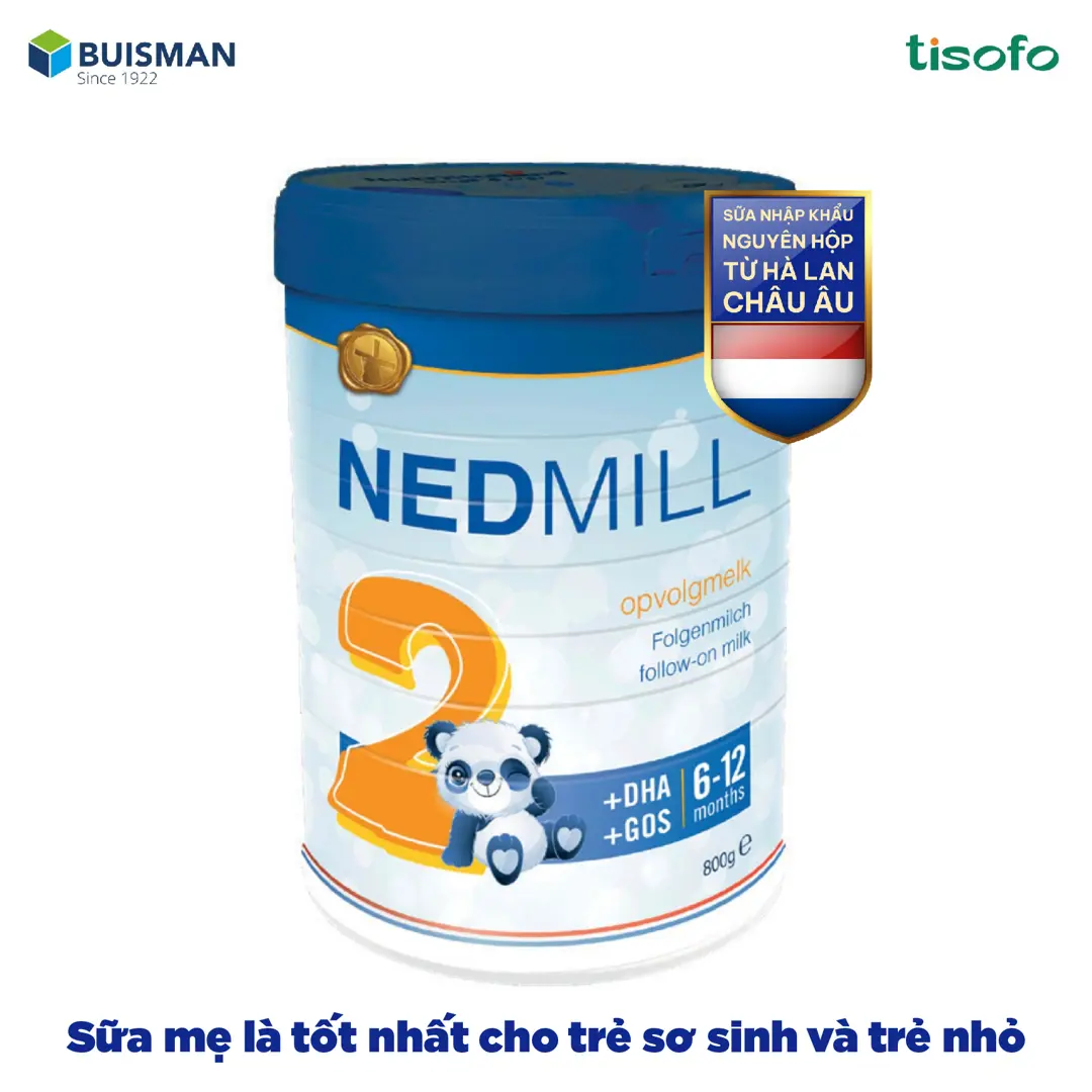 Sữa công thức Nedmill Stage 2 – Bổ sung dinh dưỡng cho Trẻ từ 6-12 tháng tuổi 