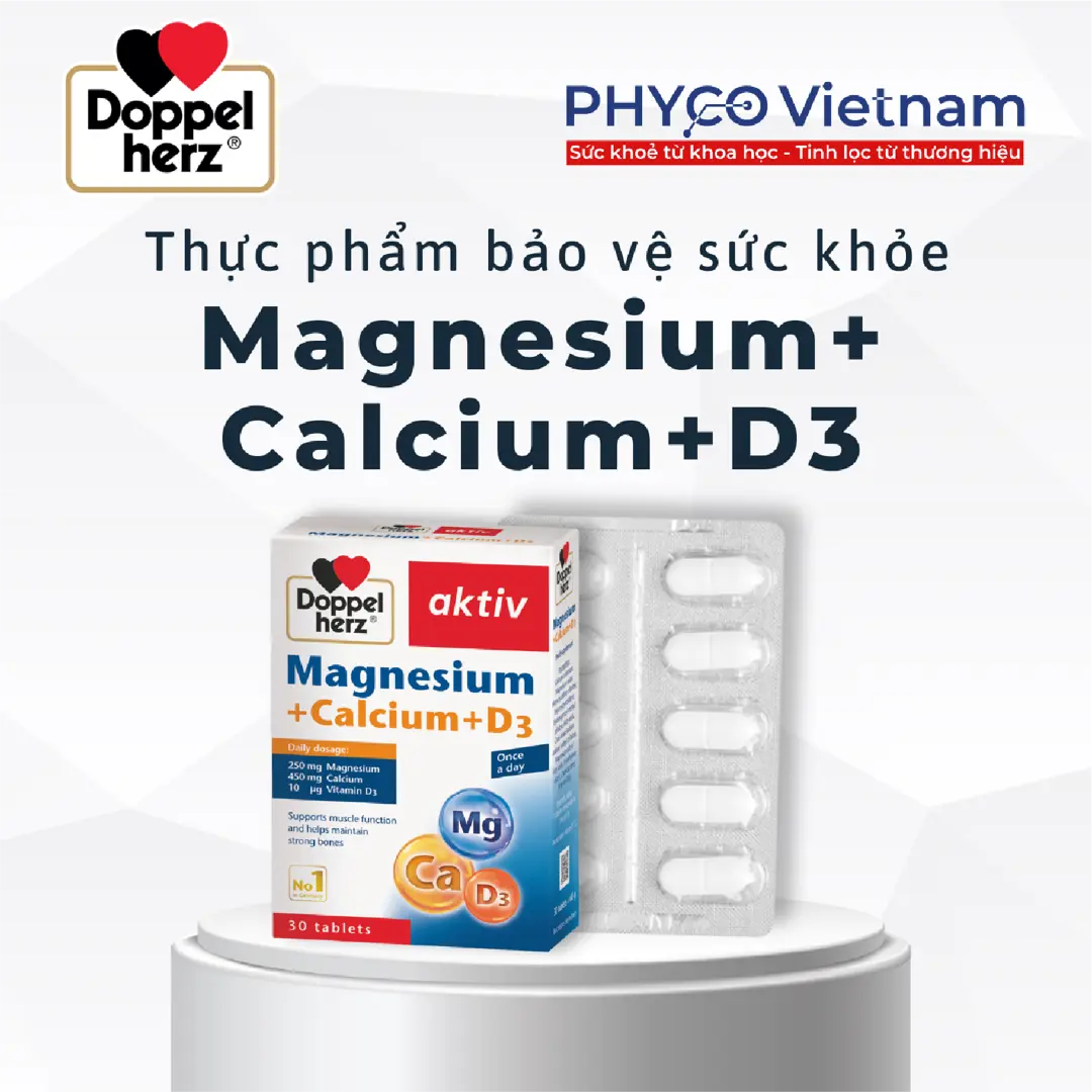 TPBVSK Magnesium+ Calcium+D3 hỗ trợ xương khớp