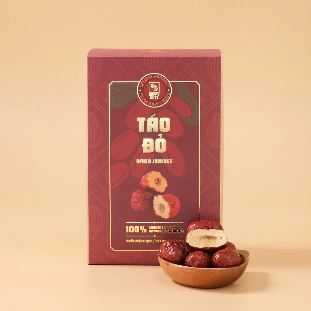 Táo đỏ sấy khô Happy Nuts 250gr