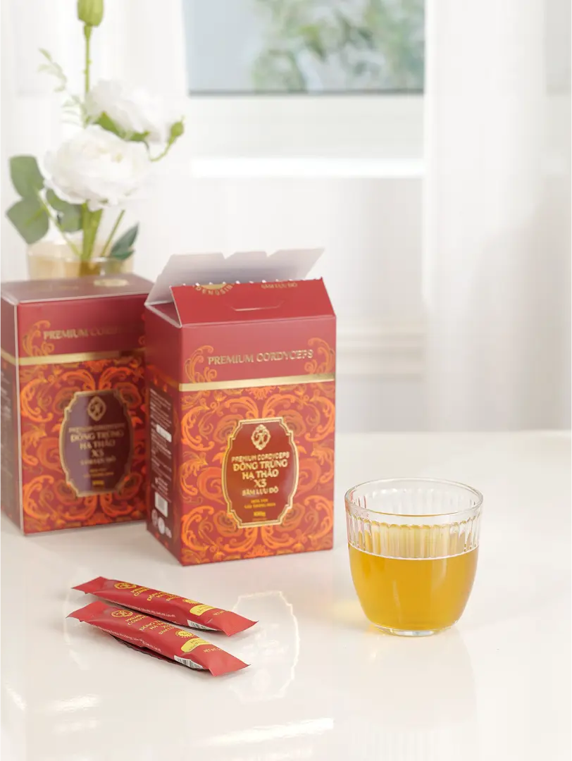 Đông Trùng Hạ Thảo X3 Sâm Lựu Đỏ