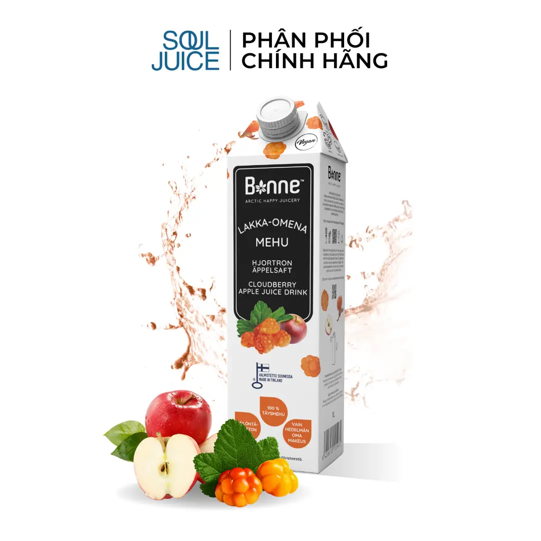 Nước ép cao cấp quả dâu mây mix táo BONNE 1 lít