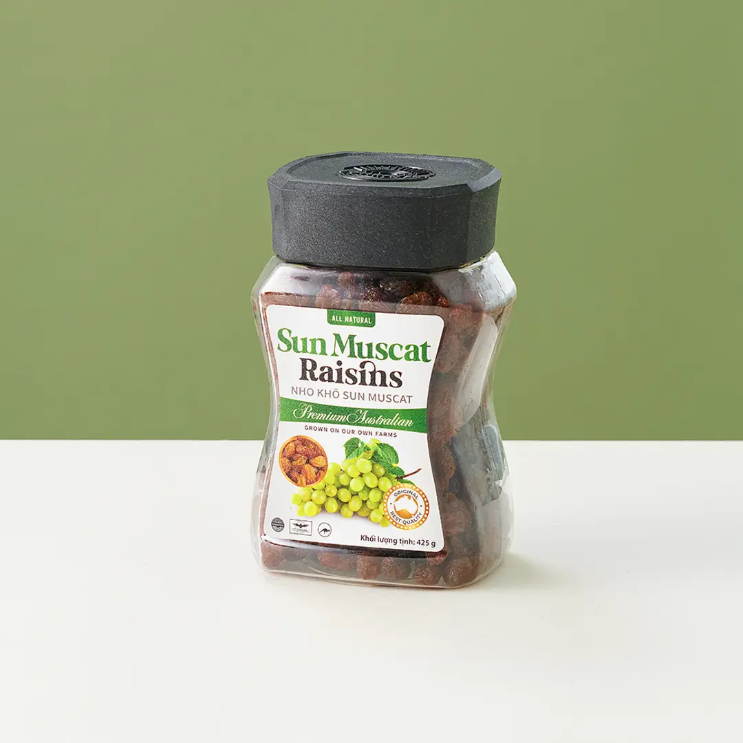 Nho khô Sun Muscat nhập khẩu Úc (hộp 425g)