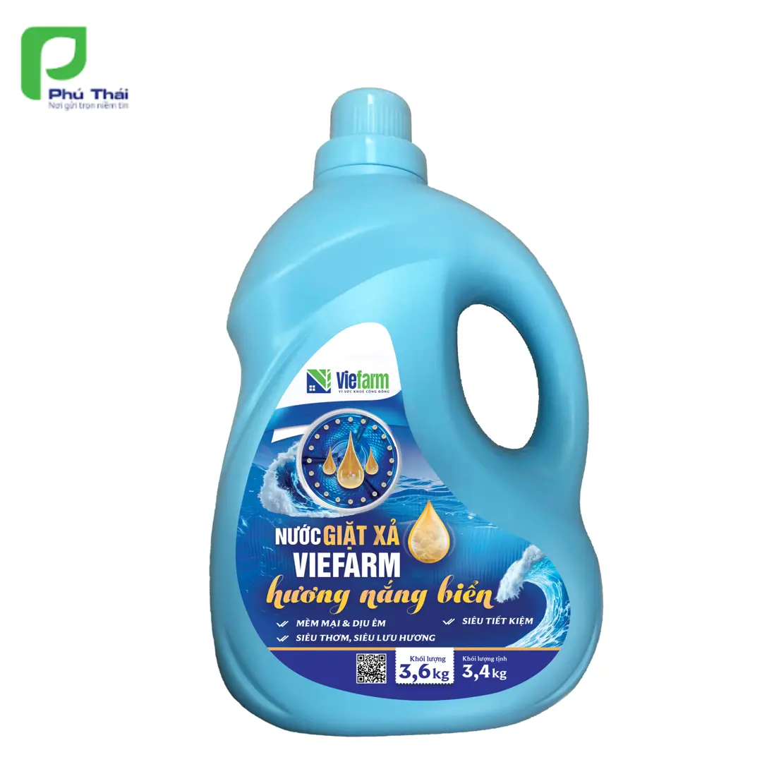 Nước giặt xả hương nắng biển VIEFARM 3,6kg