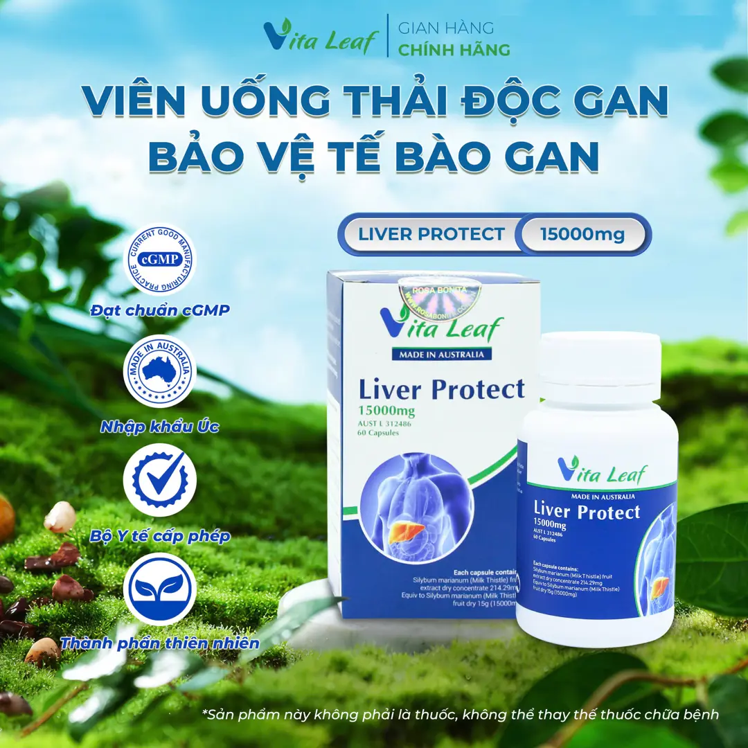 Viên uống Liver Protect 15000mg – Bảo vệ và duy trì chức năng gan (60 viên)