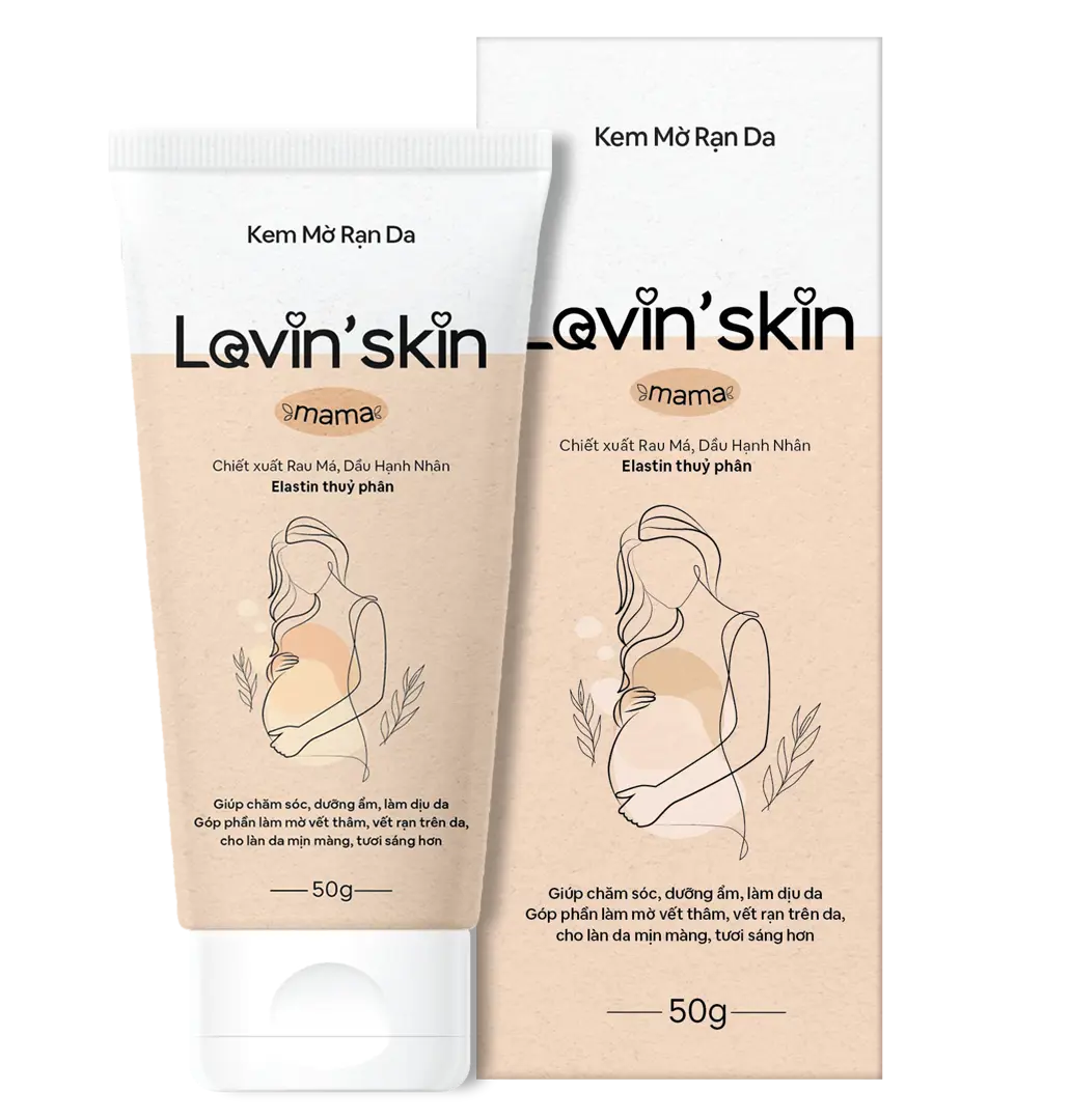 Kem mờ rạn da Lovin'skin dưỡng ẩm, giảm rạn da cho phụ nữ mang thai và sau sinh 50g