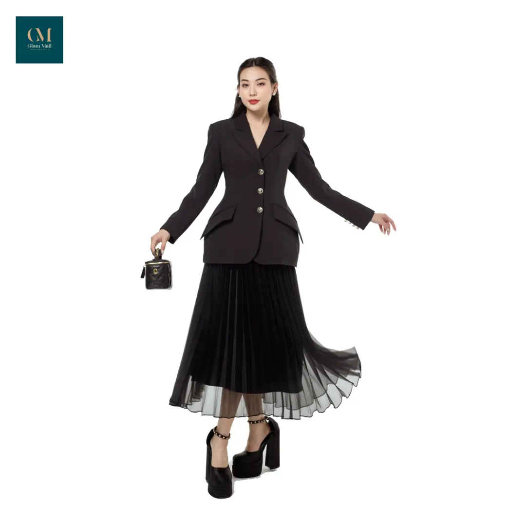 Set Vera vest 03 nút - While