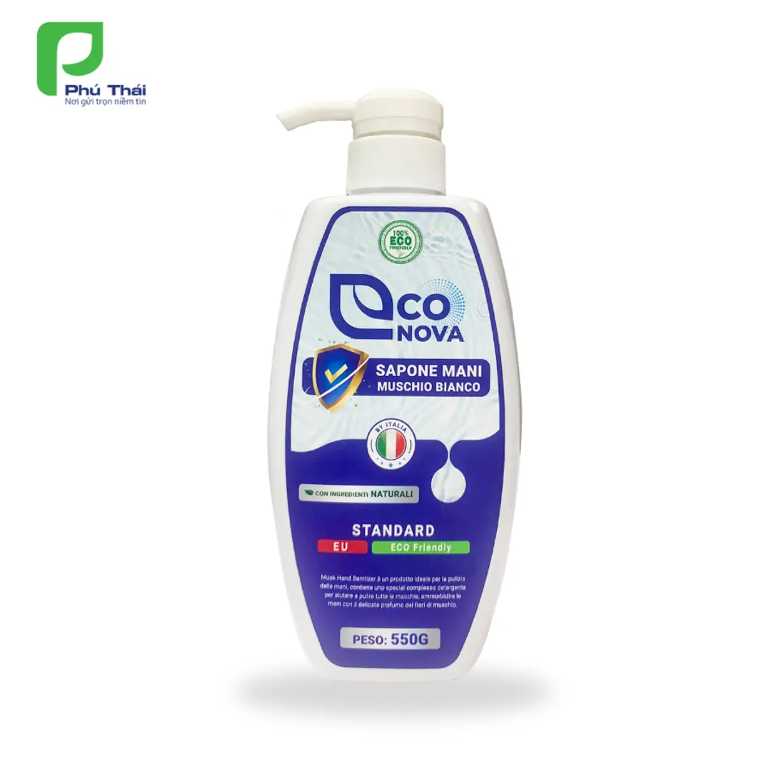 Sữa rửa tay xạ hương Econova (Chai 550g)