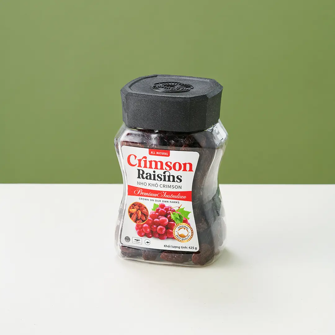 Nho khô Crimson nhập khẩu Úc (hộp 425g)