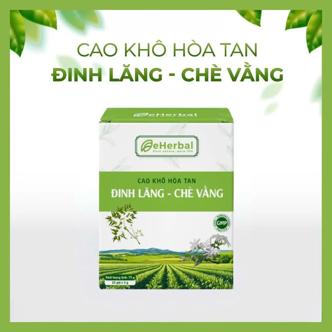 Cao khô hòa tan Đinh Lăng - Chè Vằng
