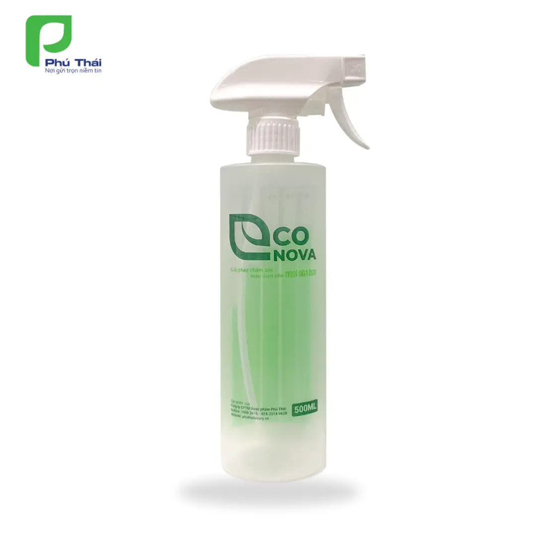 Chai pha (chiết) vòi xịt Econova (Chai 500ml)