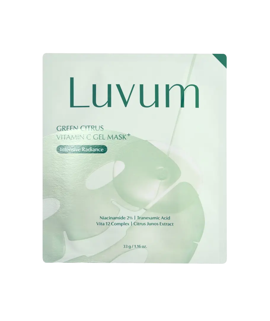 Mặt nạ LUVUM Green Citrus Vitamin C Gel Mask Plus giúp dưỡng sáng đều màu da (miếng lẻ 33g)