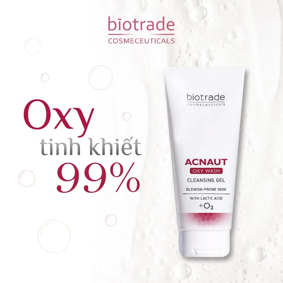 Gel rửa mặt Acnaut Oxy Wash Cleansing Gel 50ml
