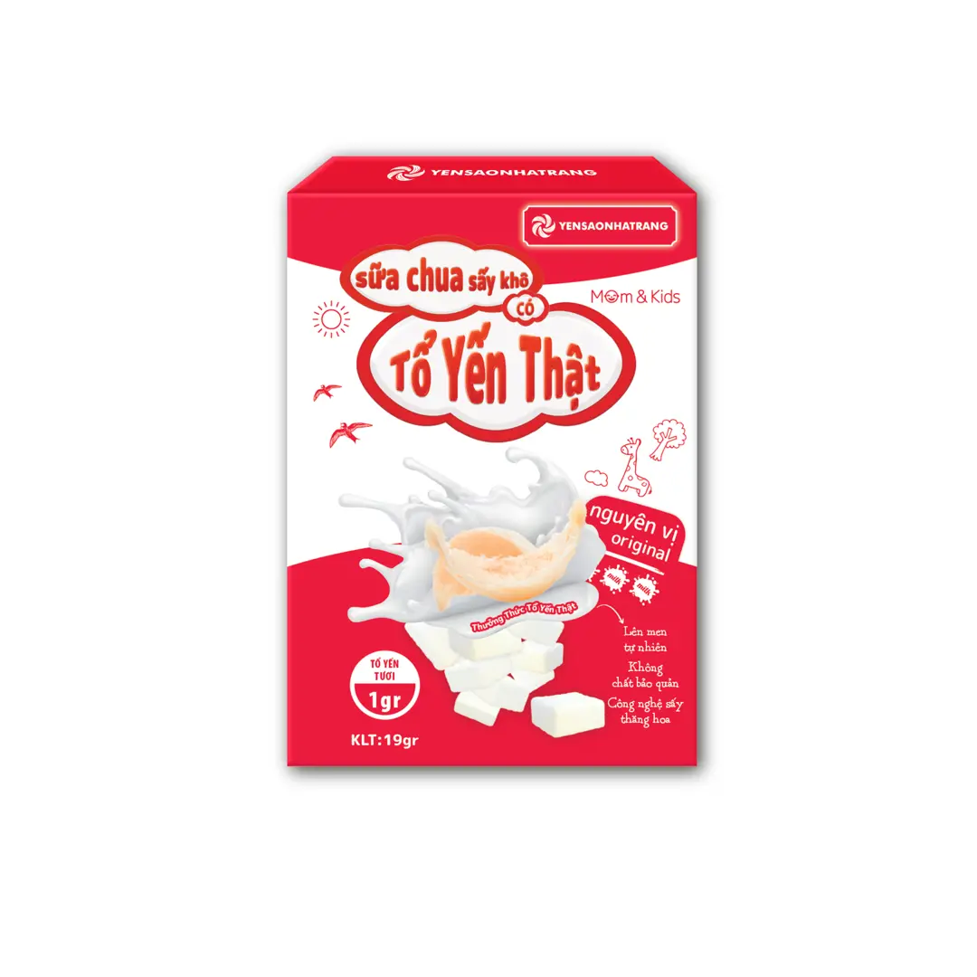 Sữa chua sấy khô có tổ Yến thật (24 viên)