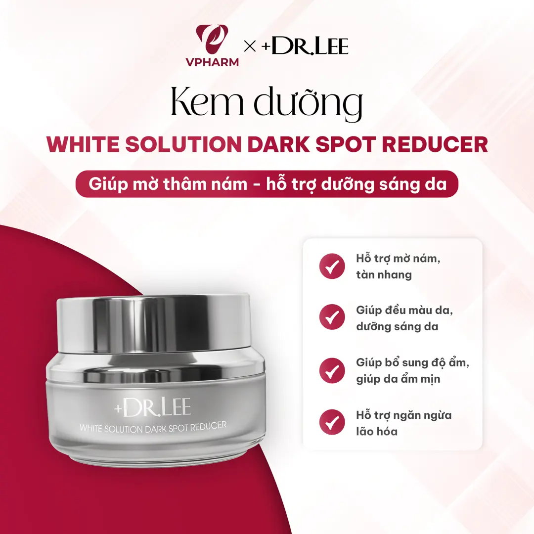 Kem dưỡng sáng da, hỗ trợ mờ thâm nám (30g) - +Dr.lee White Solution Dark Spot Reducer