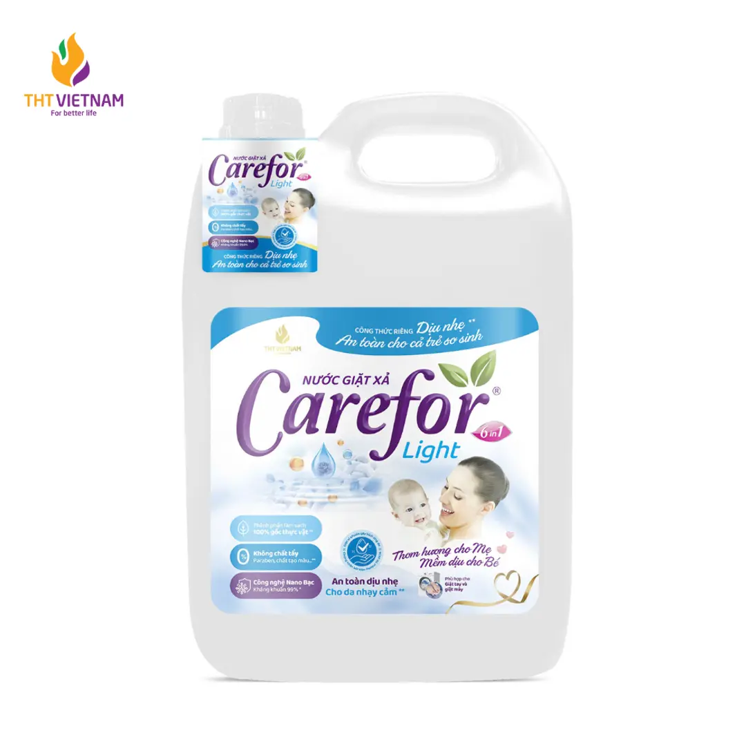 Nước giặt xả dịu nhẹ Carefor Light 5000ml