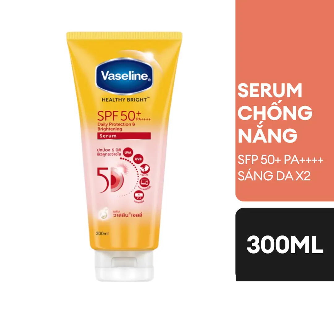 Tinh chất dưỡng thể Vaseline Sáng khoẻ da Chống nắng SPF50 300ml