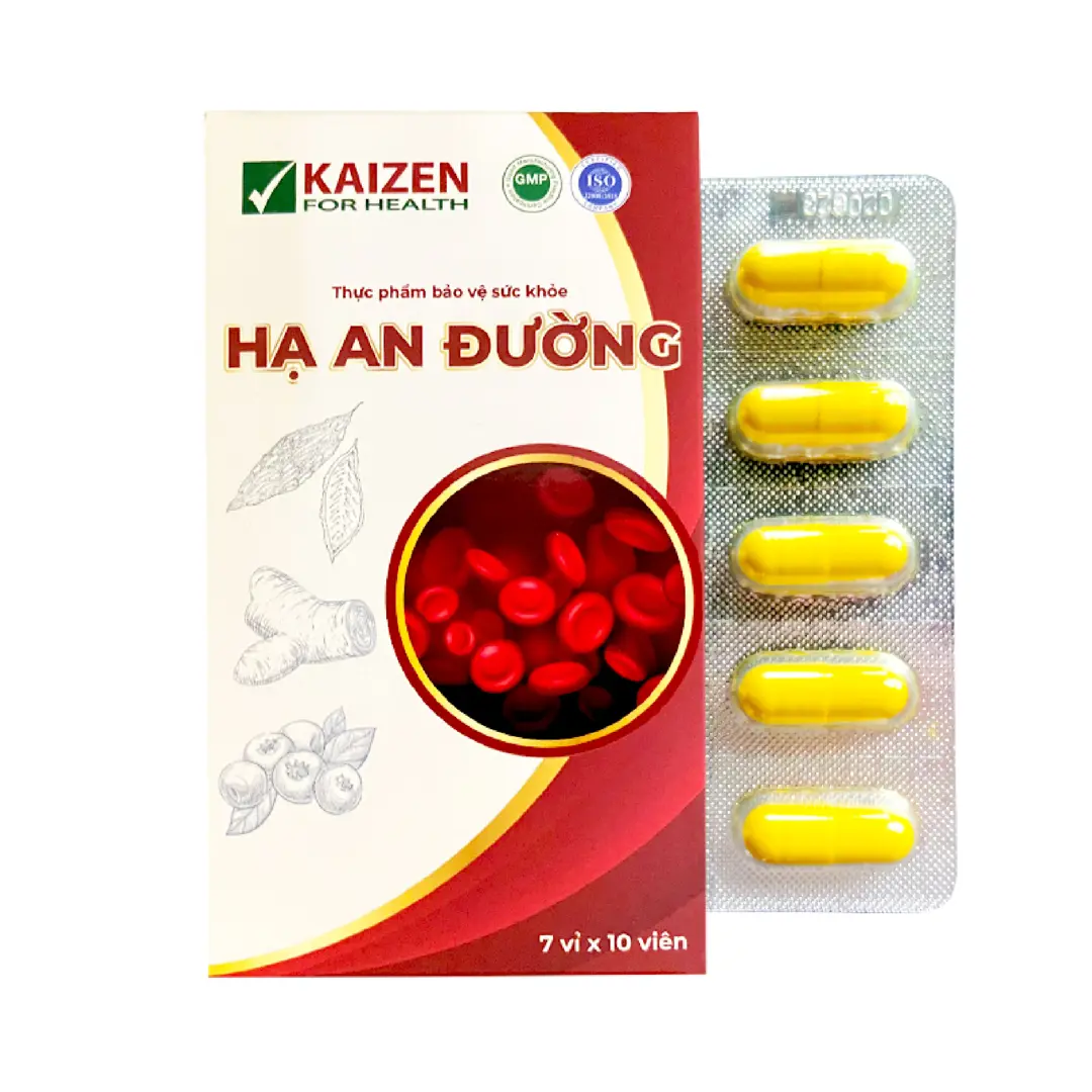 Viên uống Hạ An Đường giúp hạ đường huyết, hỗ trợ chuyển hóa đường (70 viên)