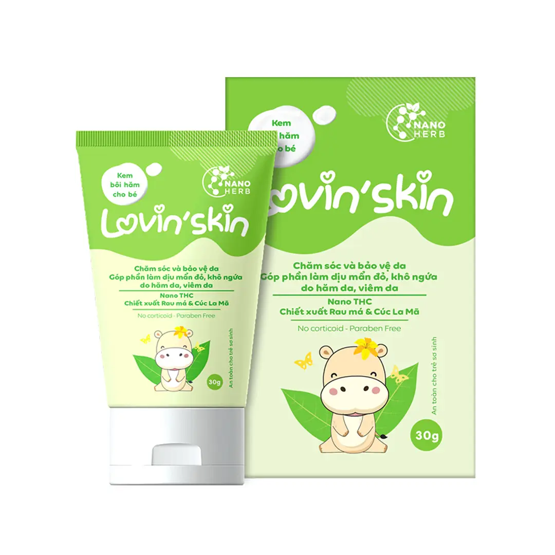 Kem bôi Lovin'skin làm dịu da mẩn ngứa, hăm da cho bé 30g