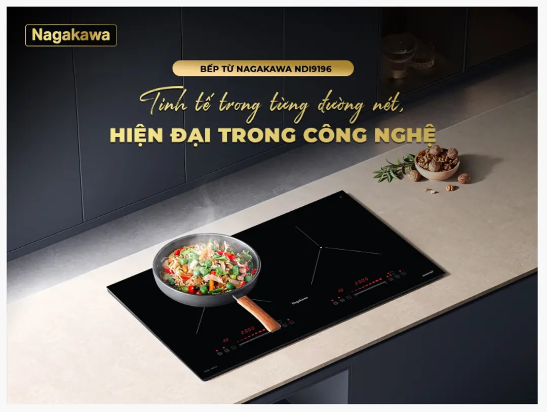 Bếp điện từ đôi Nagakawa NDI9196