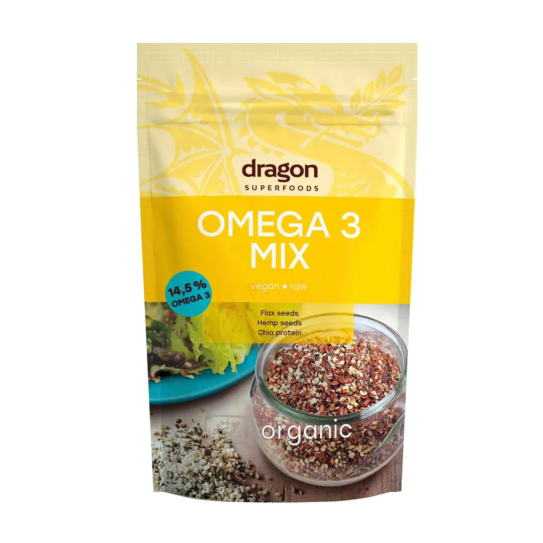 Hỗn hợp hạt Omega 3 hữu cơ Dragon Superfoods 200g