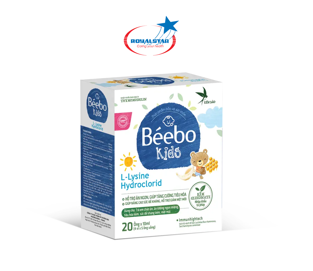 Siro Béebo Kids Sao Hoàng Gia - Hỗ trợ ăn ngủ ngon, tăng cường hệ tiêu hóa, nâng cao sức đề kháng