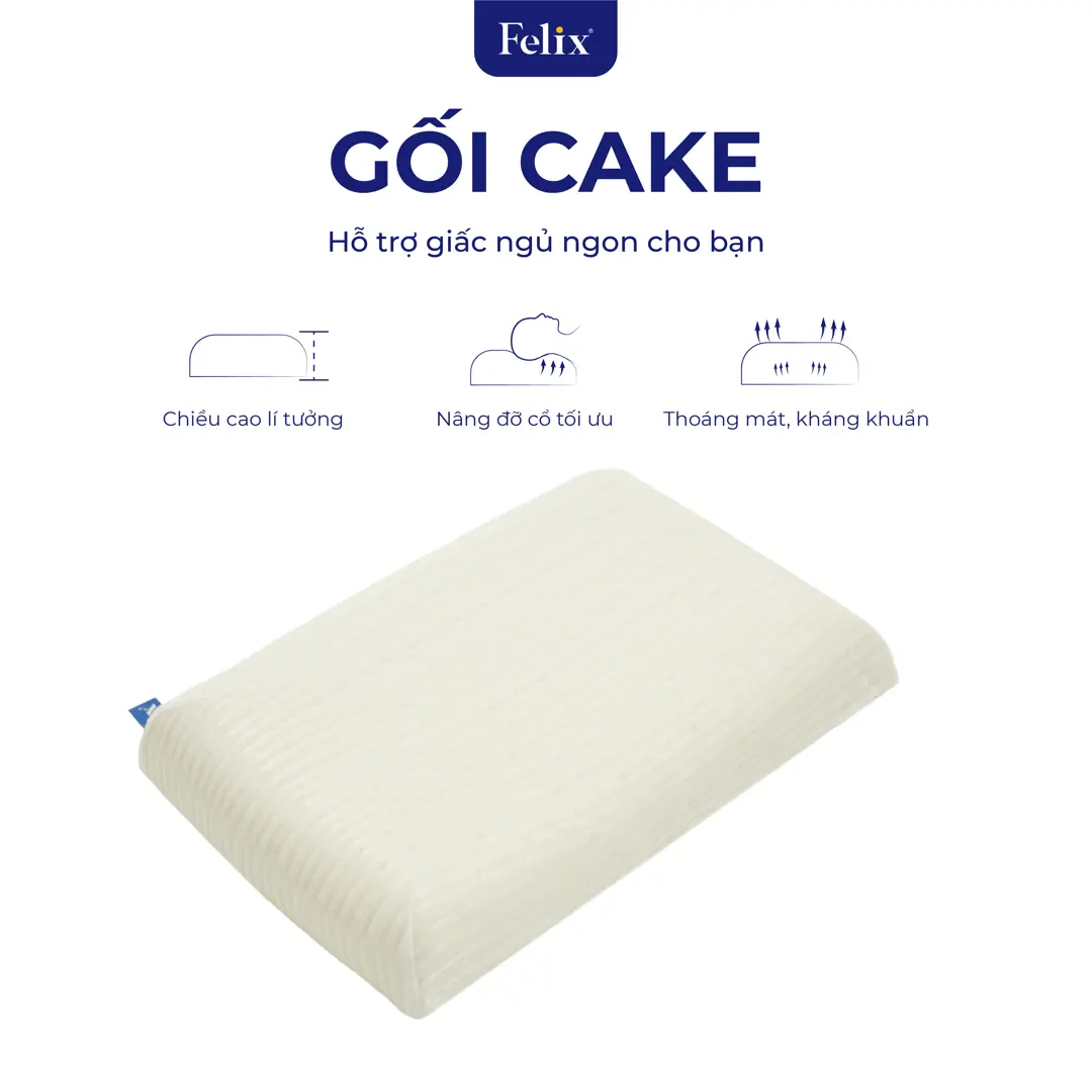 Gối cao su FELIX - Gối Cake