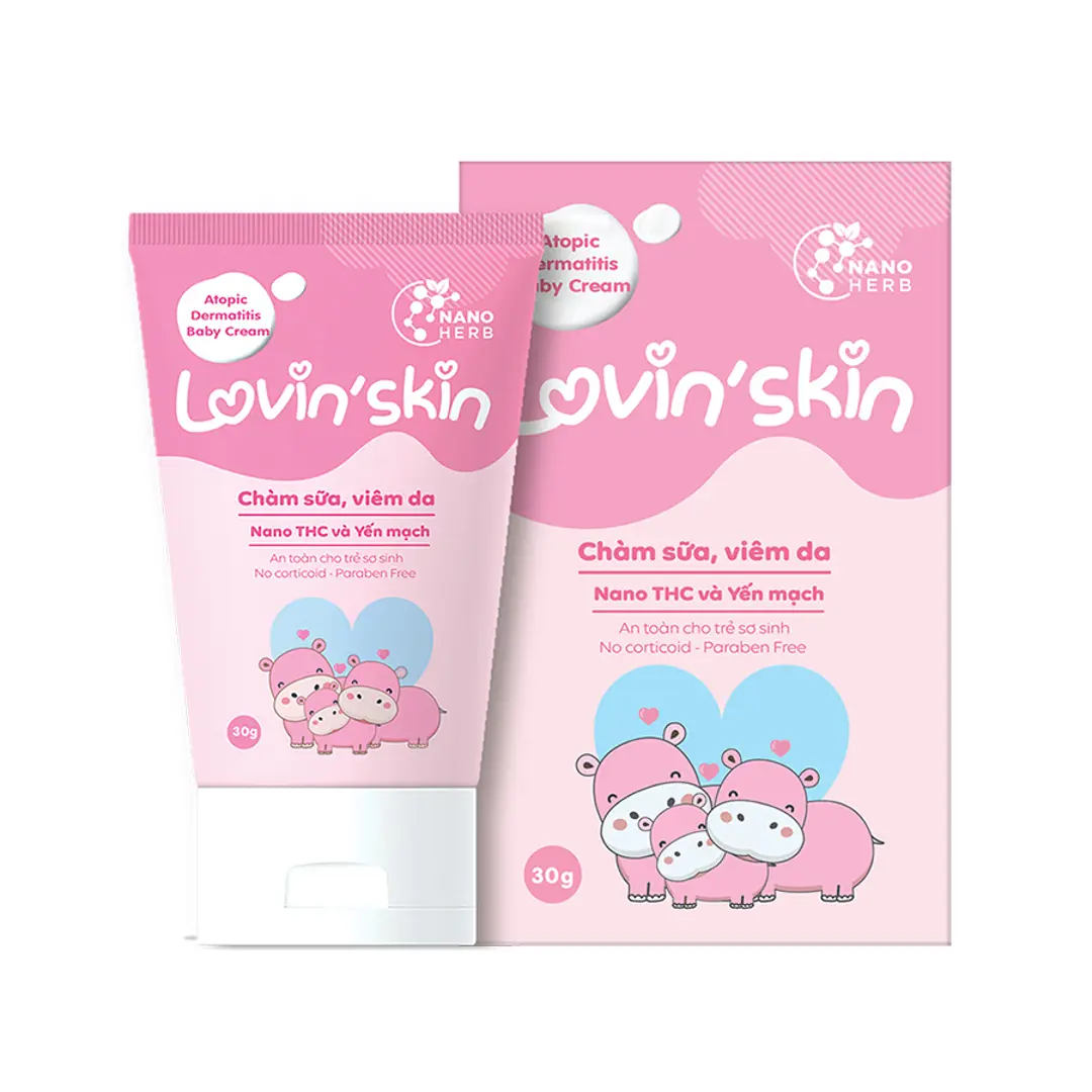 Kem bôi cho trẻ em bị chàm sữa Atopic dermatitis baby giảm ngứa, kháng viêm, cải thiện bong tróc da (30g)