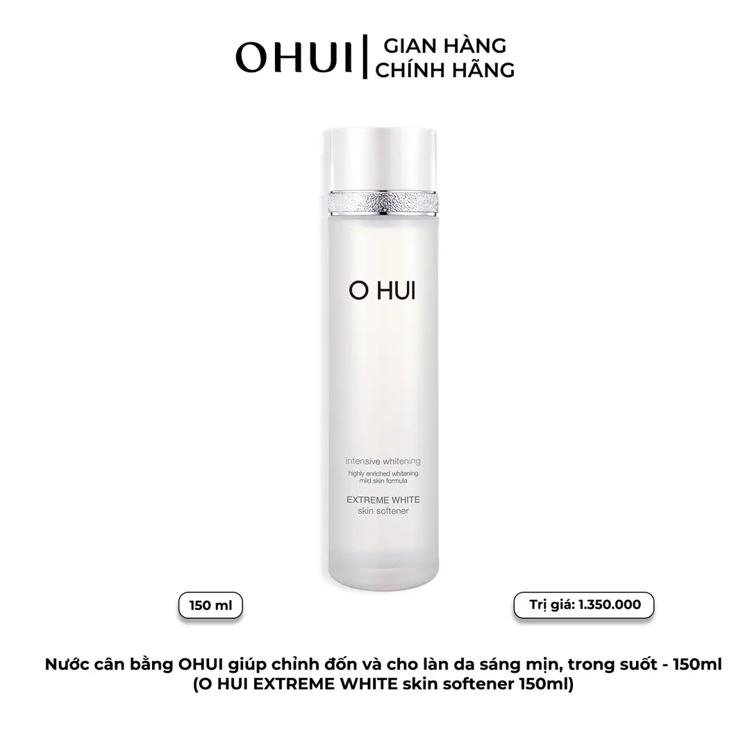 Nước cân bằng OHUI giúp chỉnh đốn và cho làn da sáng mịn, trong suốt - 150ml