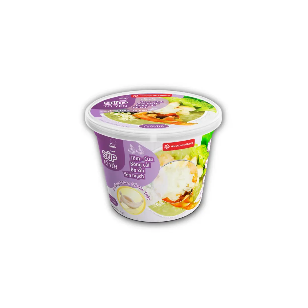 Súp tổ Yến Tôm Cua, Bông Cải, Bó Xôi, Yến Mạch
