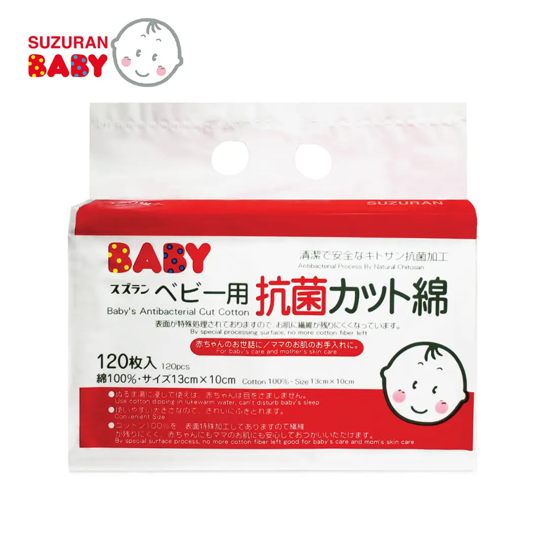 Bông thấm hút kháng khuẩn Suzuran Japan