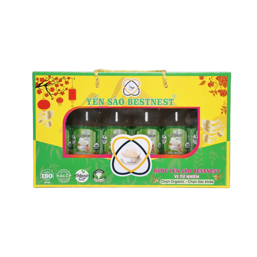 Hộp 6 chai Nước yến sào BESTNEST Tự nhiên 180ml