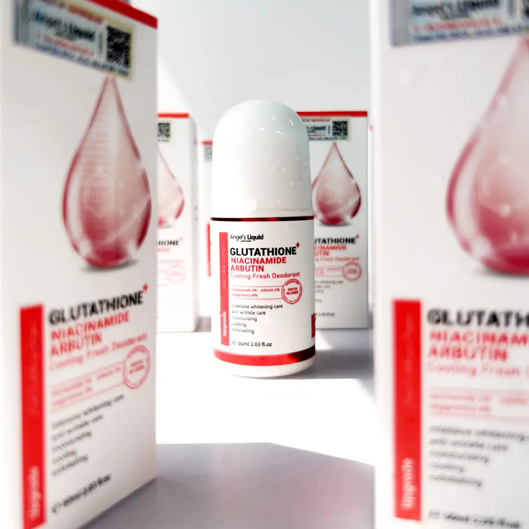 [BẢN NÂNG CẤP] Lăn khử mùi ANGEL’S LIQUID GLUTATHIONE+ NIACINAMIDE ARBUTIN COOLING FRESH DEODORANT hỗ trợ khử thâm dưỡng trắng mát lạnh (Ver.4) (chai 60ml)