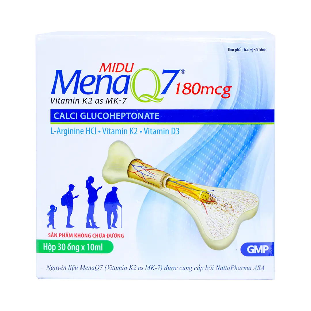 Thực phẩm bảo vệ sức khỏe: Midu MenaQ7 180mcg