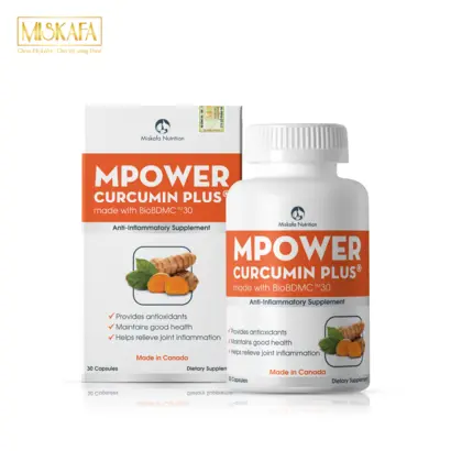 Thực phẩm bảo vệ sức khỏe MPOWER CURCUMIN PLUS thương mại
