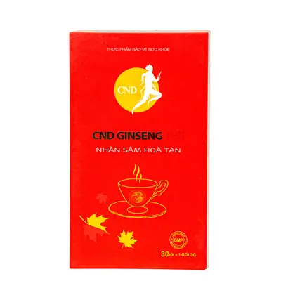 CND Ginseng Red – Nhân sâm hòa tan, hỗ trợ bổ thận, giảm mệt mỏi (hộp 30 gói)