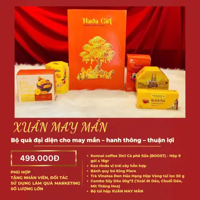 Hộp Quà Tết 2026 - XUÂN MAY MẮN (kèm túi)