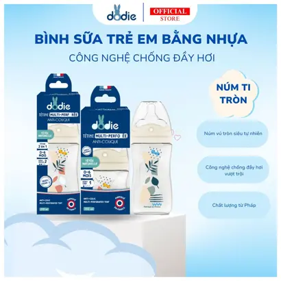 Bình sữa trẻ em đa tốc độ Dodie 270ml