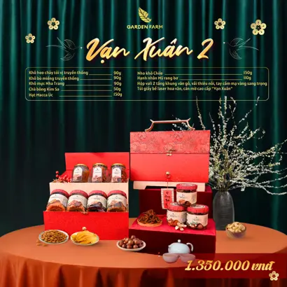 Hộp quà tết cao cấp Garden Farm 2026 - VẠN XUÂN 2 (kèm túi)