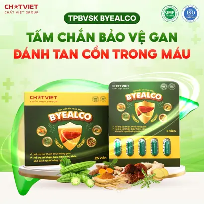 Thực phẩm bảo vệ sức khoẻ ByeAlco (Hộp 5 vỉ x 5 viên)