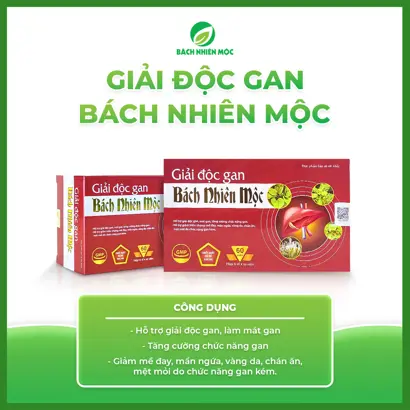 TPBVSK Giải Độc Gan Bách Nhiên Mộc hỗ trợ giải độc gan, mát gan (Hộp 30 viên)