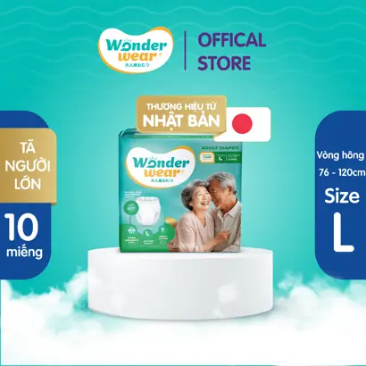 Tã người lớn WONDER WEAR size L (10 miếng)