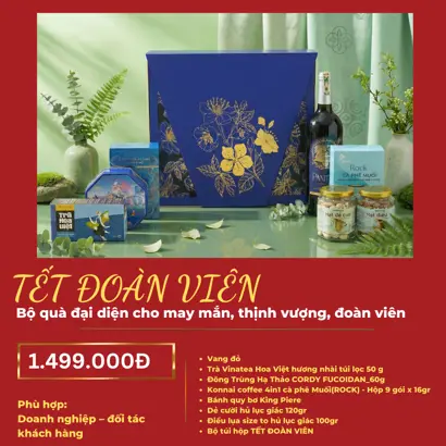 Hộp Quà Tết 2026 - TẾT ĐOÀN VIÊN (kèm túi)
