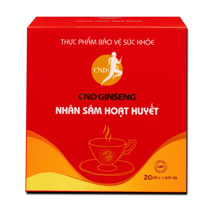 Sâm CND Ginseng Hoạt Huyết – Hỗ trợ tuần hoàn não, giảm đau đầu, chóng mặt (kèm túi)
