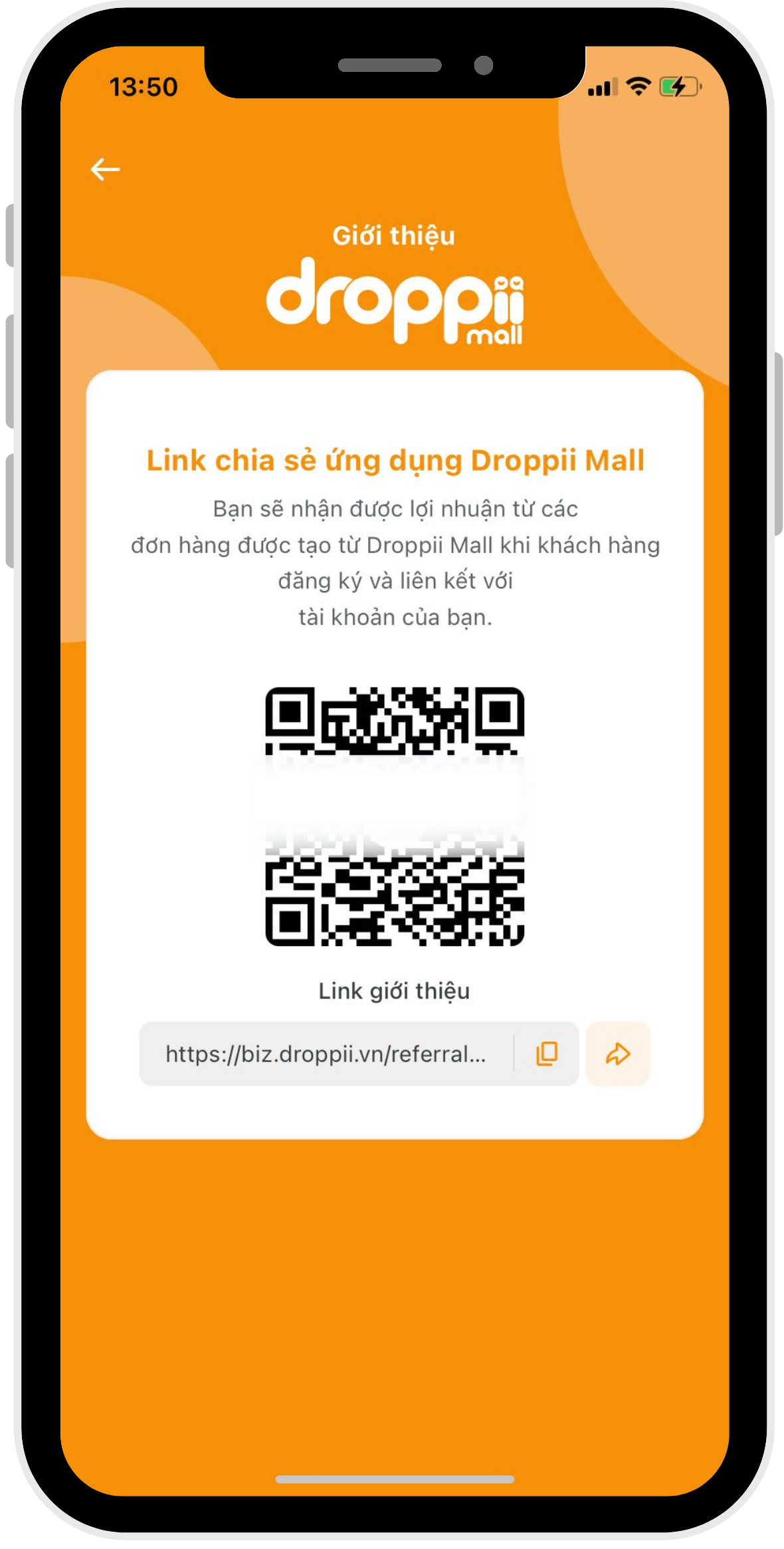 Hướng Dẫn Đăng Ký Tài Khoản Droppii Mall Qua Link Giới Thiệu