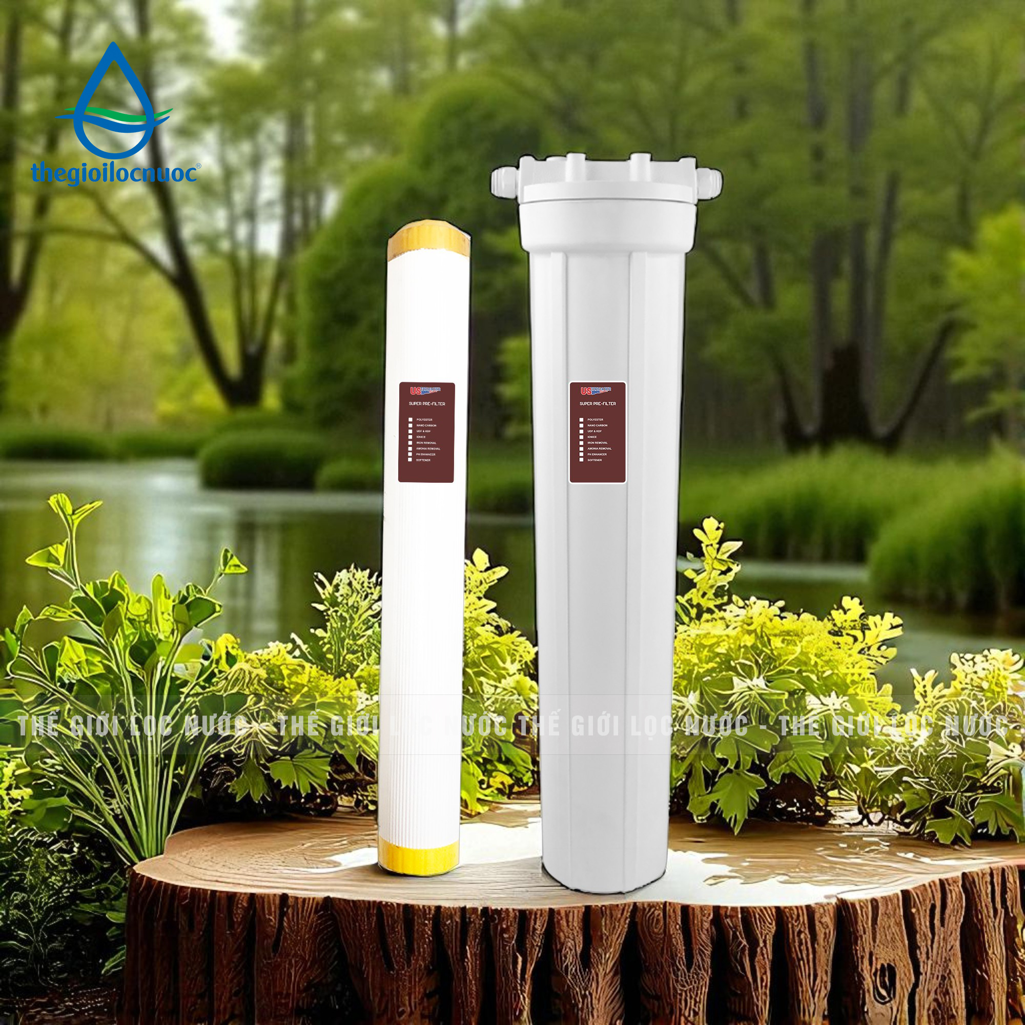 Bộ lọc chặn 20" nâng PH, model: PREF-PH-20