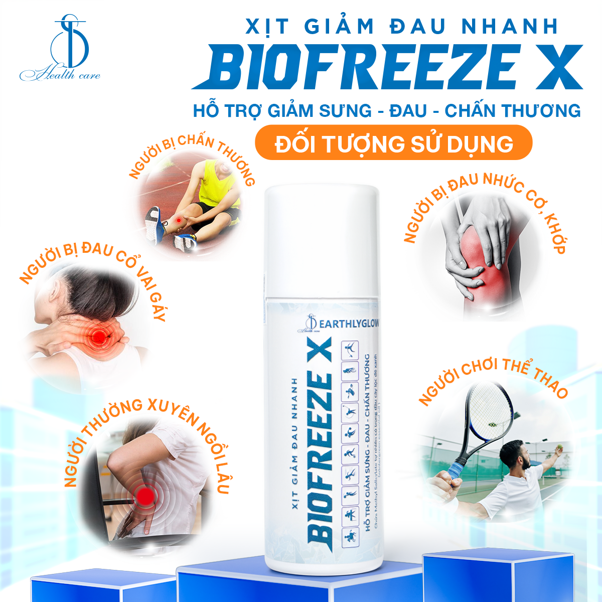 Xịt Giảm Đau Nhanh BIOFREEZE X - Chai 150ml