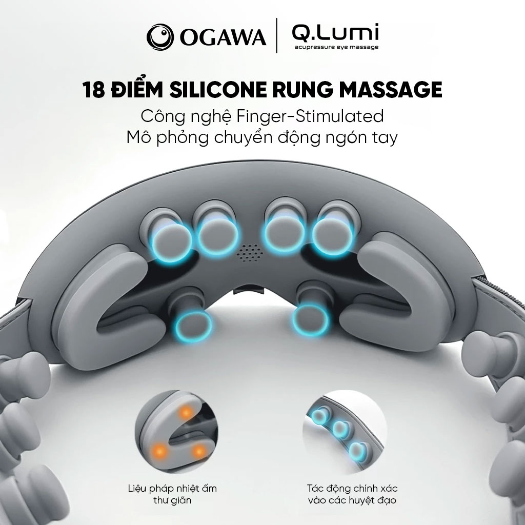 Máy massage mắt Q.lumi (OY-0511), hiệu Ogawa