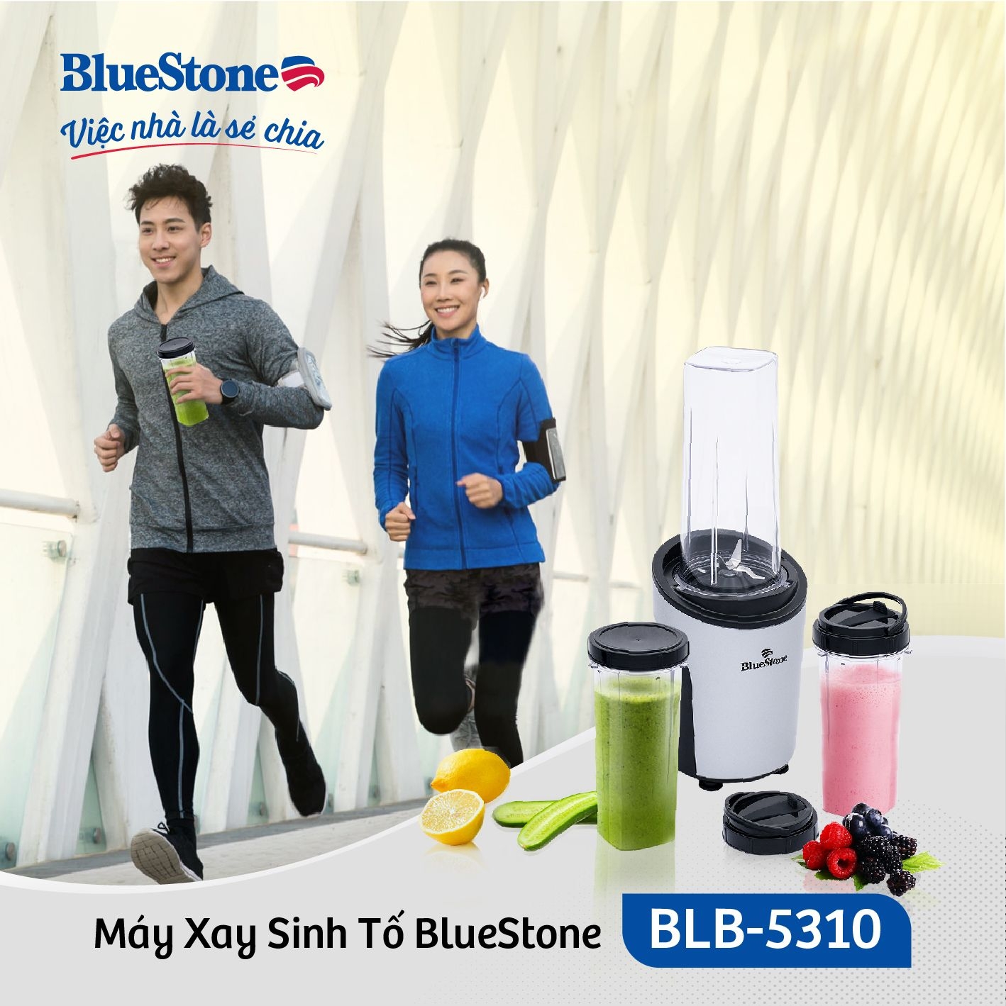 Máy Xay Sinh Tố BlueStone BLB-5310 0.6 Lít 450W