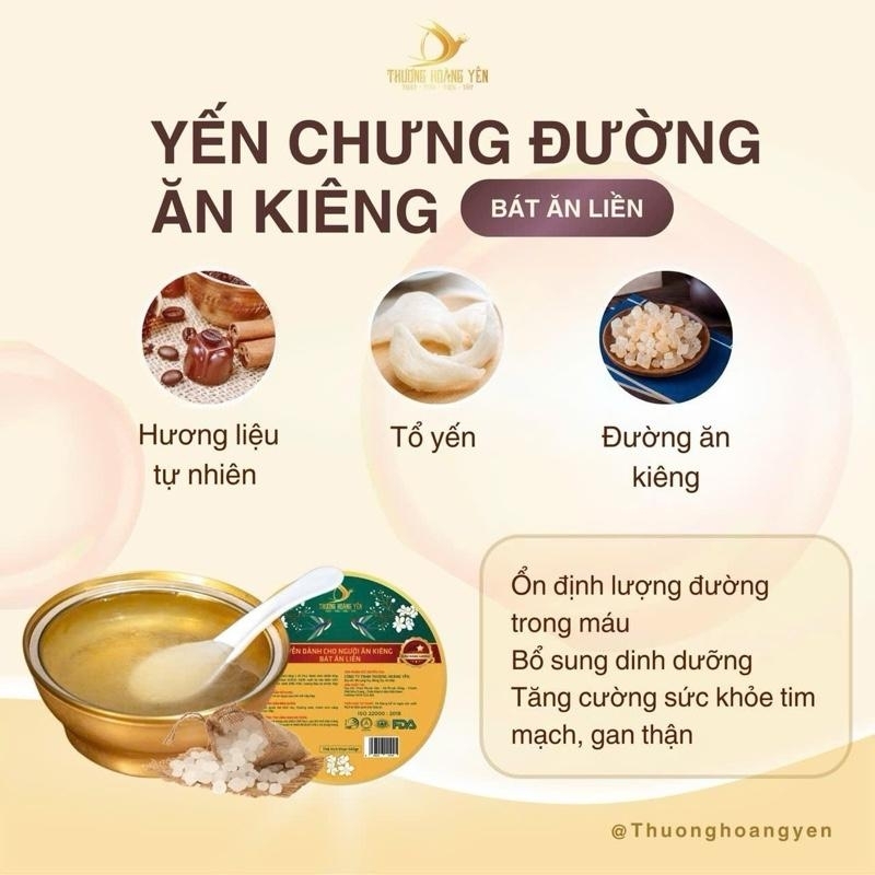 SET 6 Yến chưng Ăn liền mix vị Đặc biệt - THƯỢNG HOÀNG YẾN 140gr