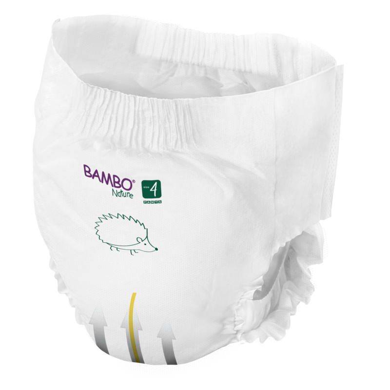 Tã Quần trẻ em số 4- Bambo Nature size 4, Từ 7-12kg, 20 miếng/gói, bao bì màu xanh - 6